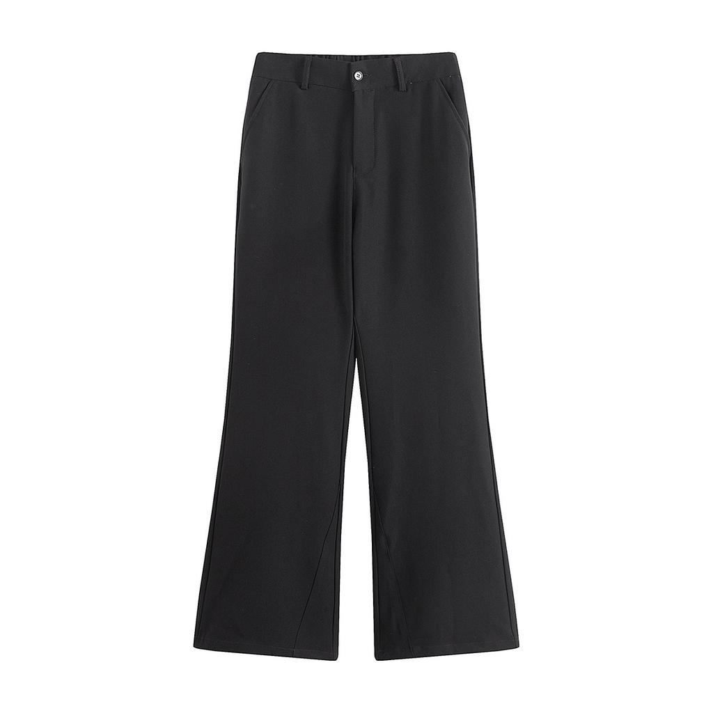 American Trend Ruffian Handsome Wide-leg Slightly Pulled Small Trousers Men's Cleanfit Loose Drape Casual Suit Pants