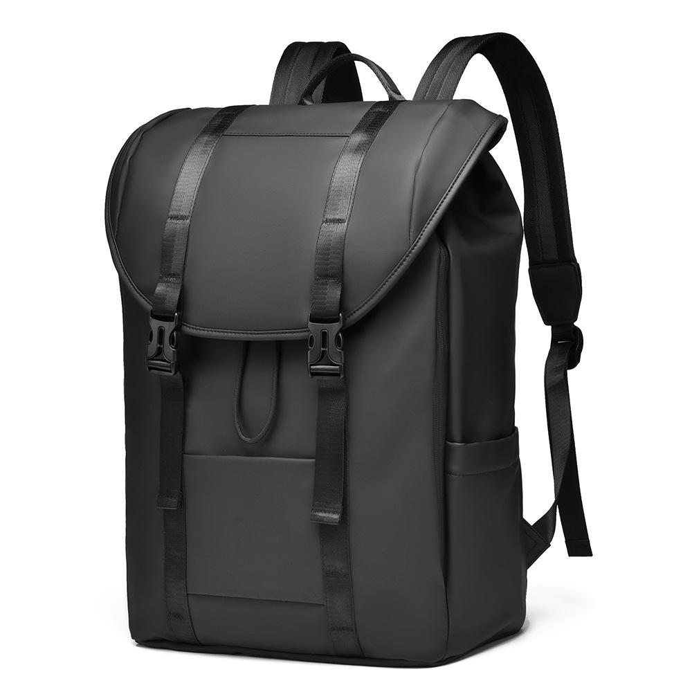 Backpack Men's Solid Color Travel Bag Large Capacity Business Bag