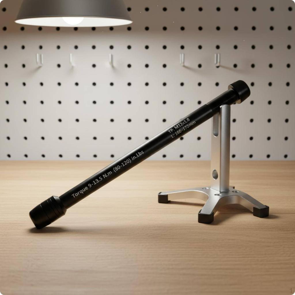 Bike Thru Axle Adapter 12mm Easy to Install for Indoor Training, Biking Workout M12x1.5