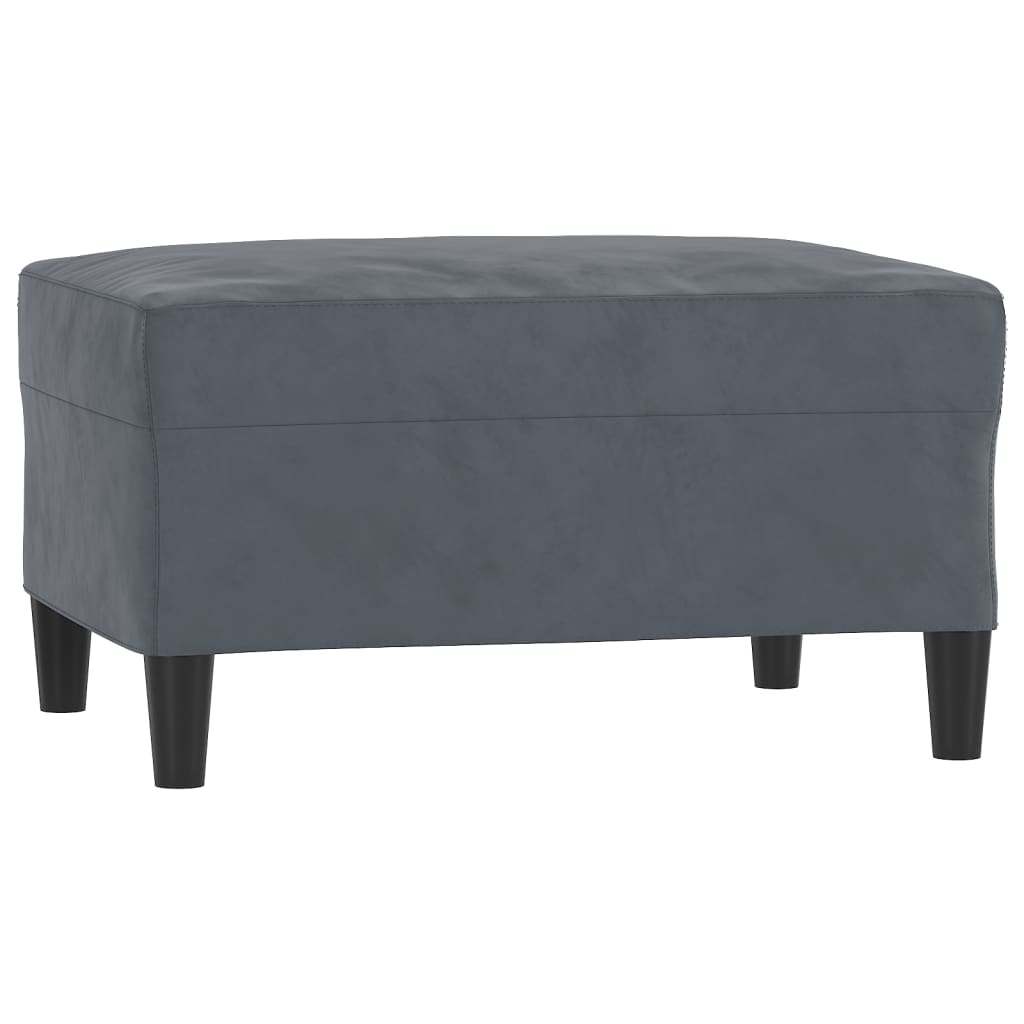 Vidaxl 4-Cz. Relaxation Set With Cushions, Dark Grey, Velvet
