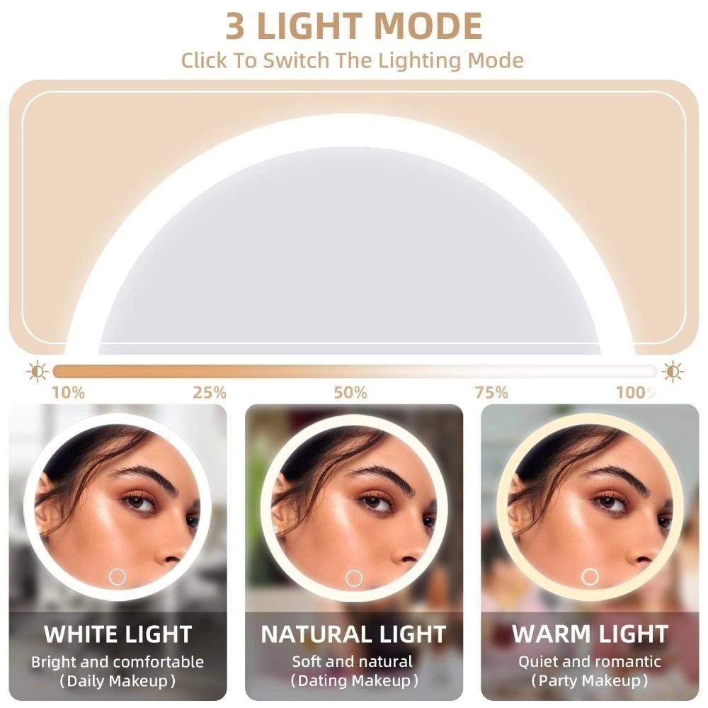 Round Makeup Magnifying Mirror 30X Vanity Mirror Travel Magnified Mirror  Blackhead Removal