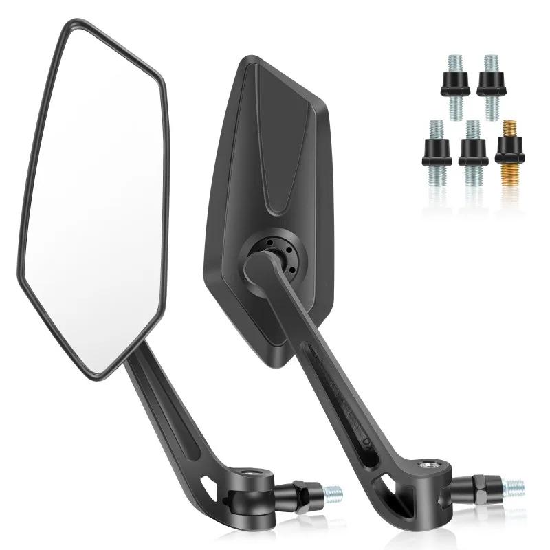 Motorcycle Handlebar Mirror Rearview Motorbike Bars End Mirror Cafe Racer Scooter Moto Mirrors 8/10mm for Yamaha Suzuki Kawasaki