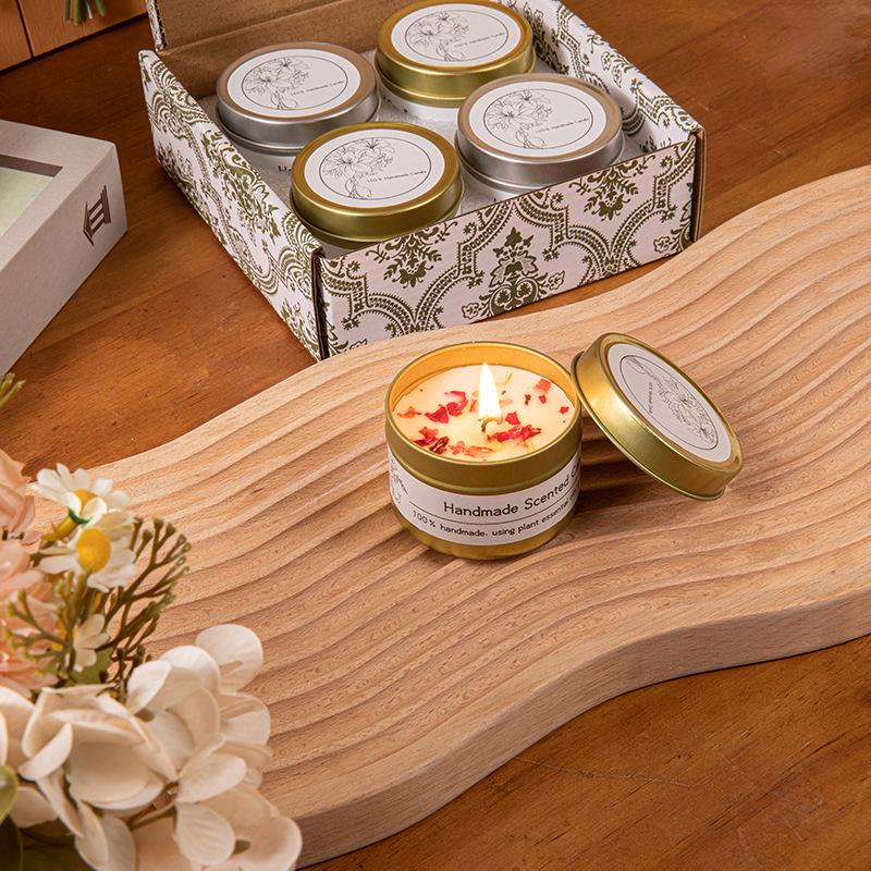 Soy Wax Dried Flower Scented Candle – Perfect for Weddings, Birthdays, and Floral Aromatherapy.