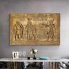 Egyptian Hieroglyphic Murals, Canvas Paintings, Stone Carvings of the Queen Hatshepsut Temple, Pharaoh Posters, Ancient Egypt