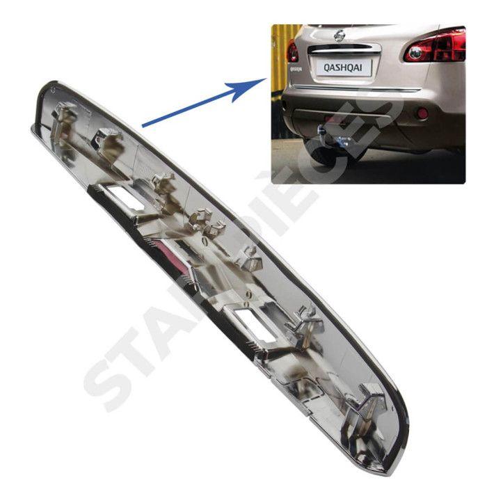 Rukojeť kufru pro Nissan Qashqai (2007-2013) kompletní tyč kufru (chromovaná). S nebo bez možnosti couvací kamery