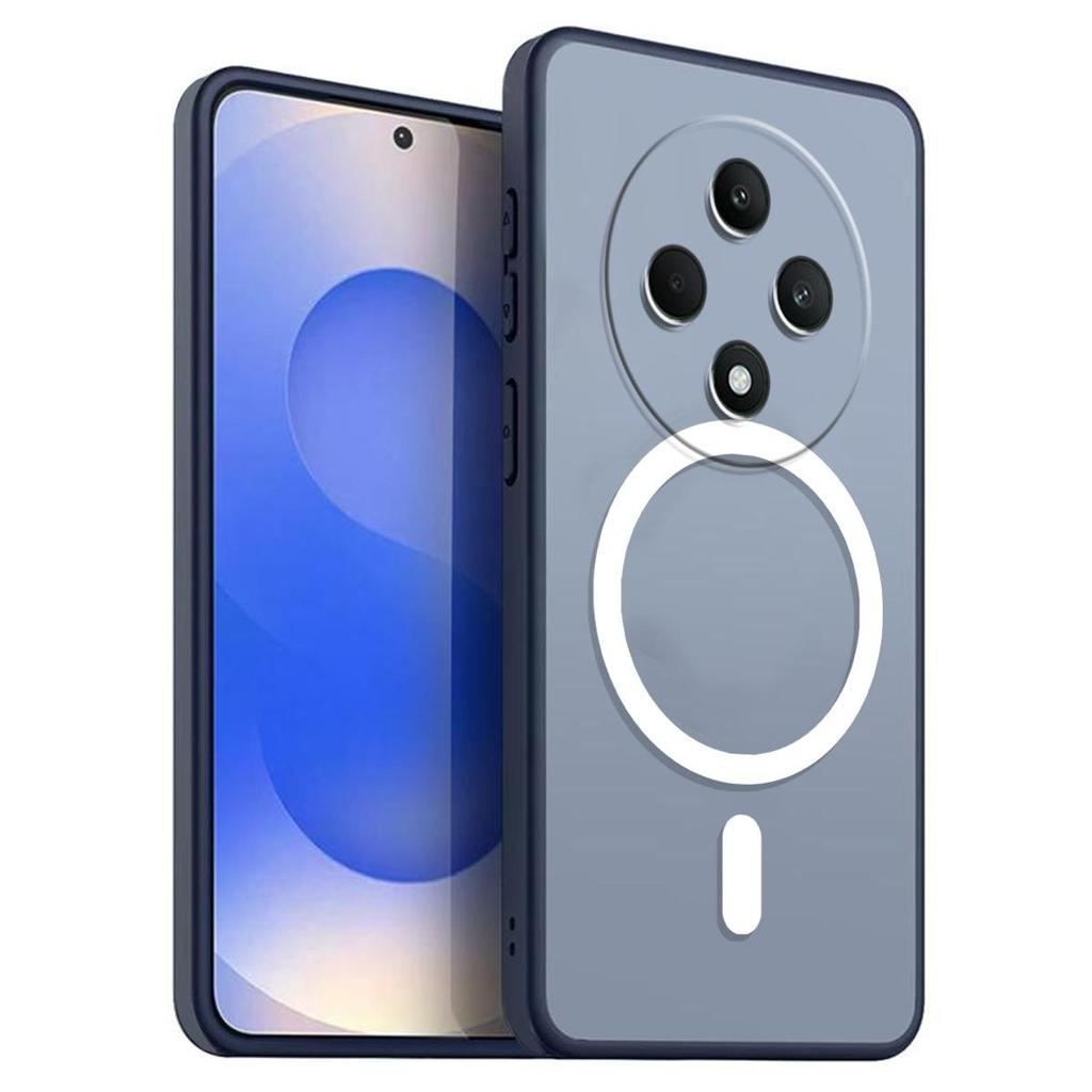 Magnetic Iron Ring Phone Case for OPPO Reno12 F 4G/5G Matte Soft TPU Shockproof Cover