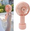 Handheld Misting Fan Quiet 2000mAh 3 Wind Speed 2 Spray Mode 7   Blades USB     Fan for Desktop