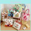 Dinosaurier Katze Tiermuster Canvas Lunchtasche für Kinder und Kleinkinder