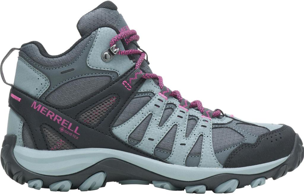 Men's Trekking Shoes Merrell Accentor 3 Gore-Tex Mid Boots Monument/fuchsia