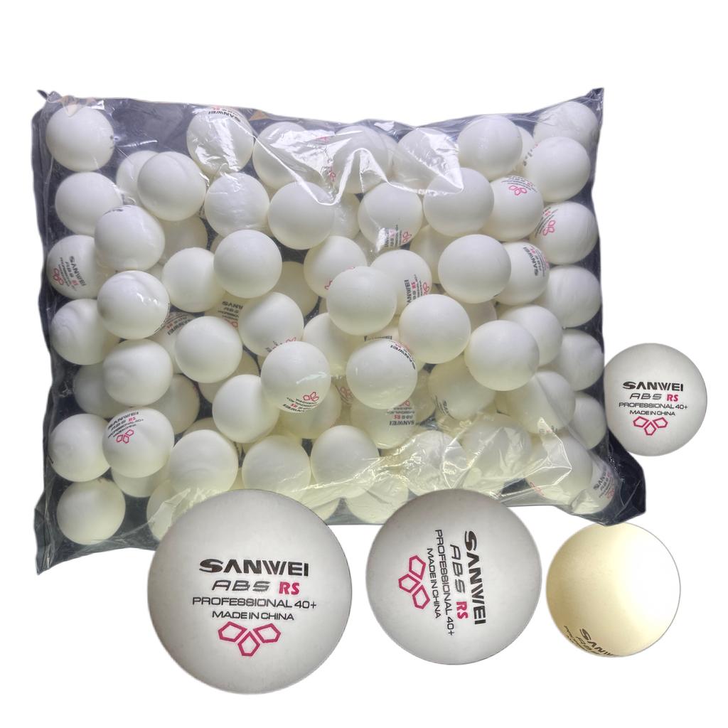 Palline da Ping Pong SANWEI RS 3 Stelle Cucite, Materiale ABS 40+, Alta Elasticità e Resistenti per Allenamento