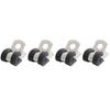 10Pcs Hose Clamp Hose Clip Removable Rubber Lining