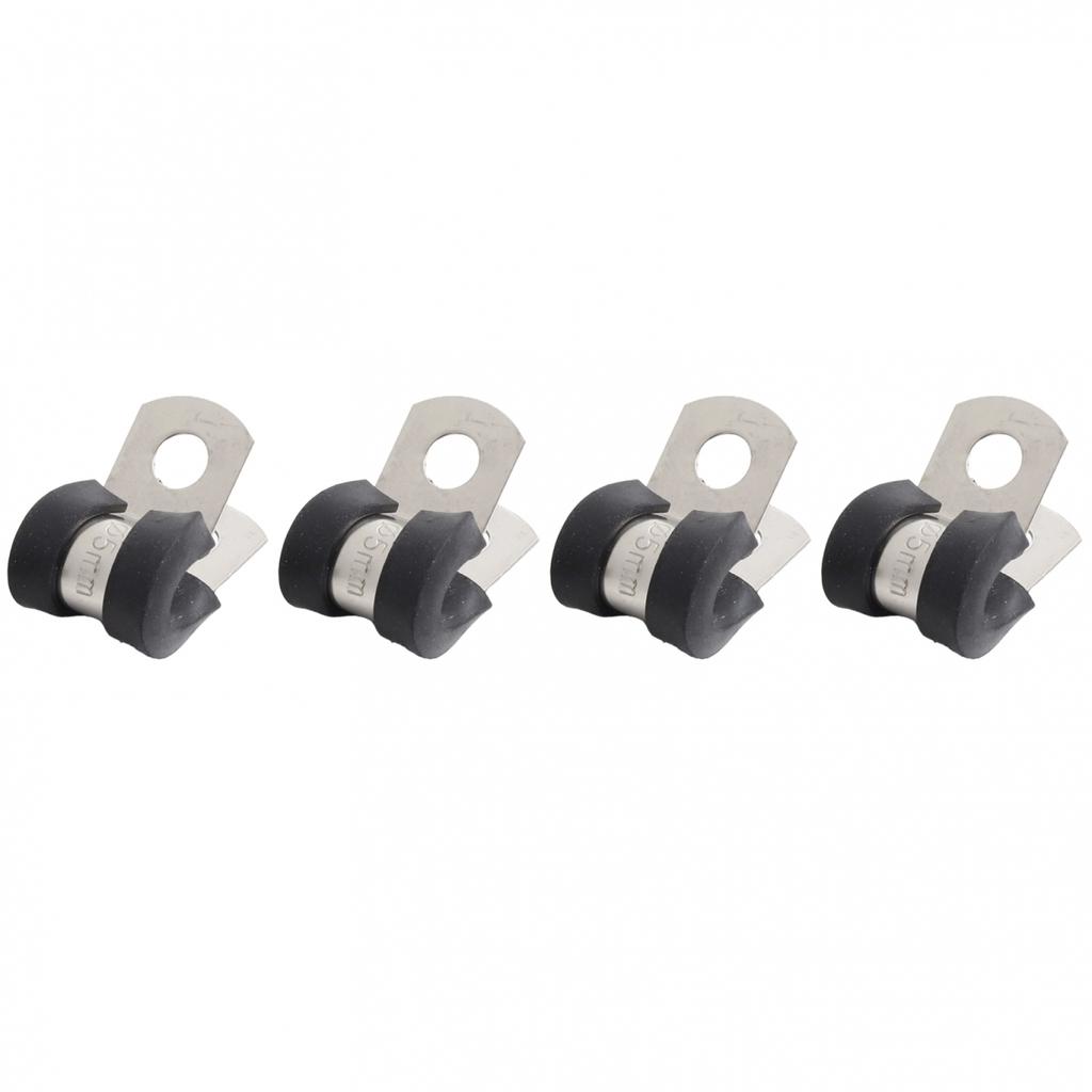 10Pcs Hose Clamp Hose Clip Removable Rubber Lining