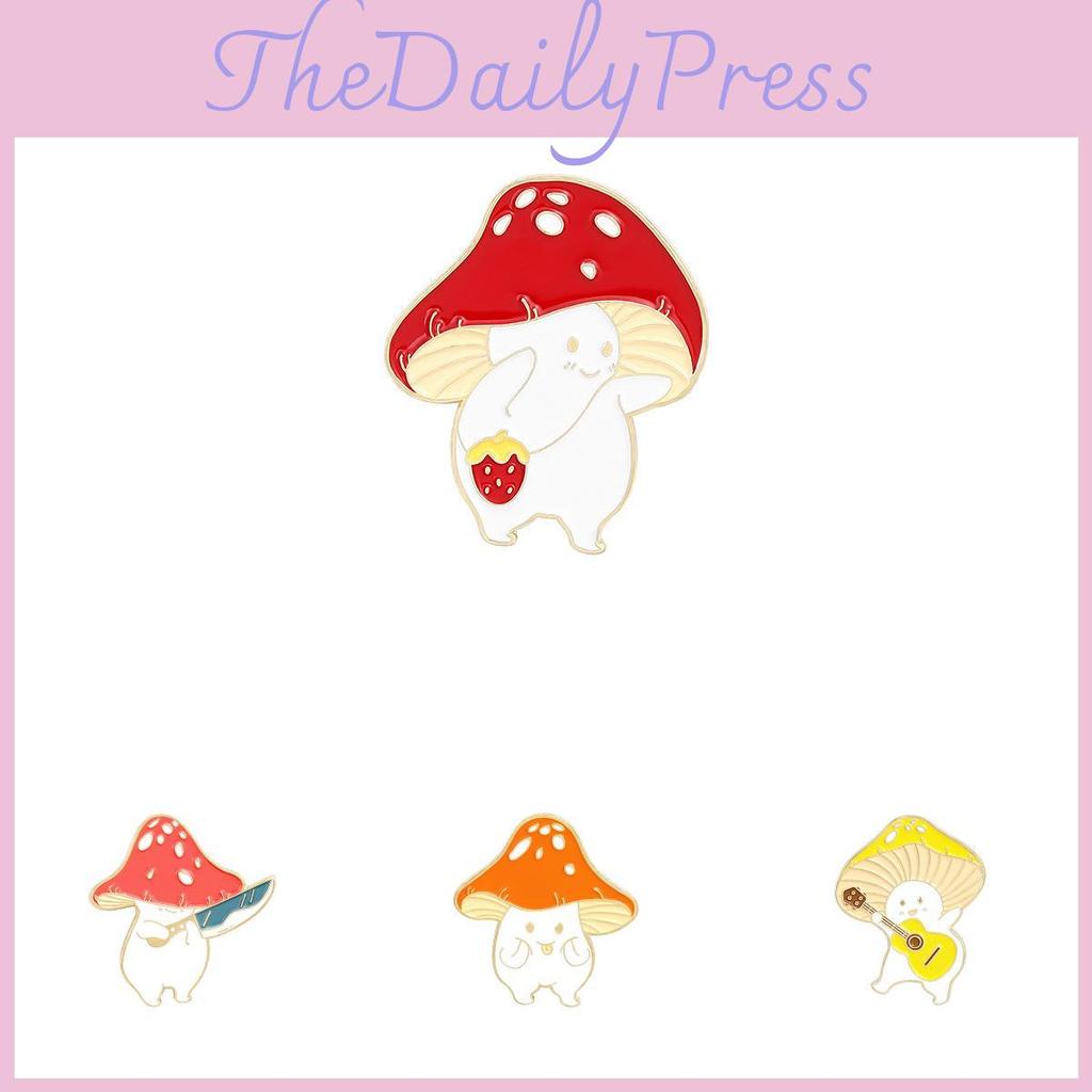 Fashionable Creative And Mushroom Brooch Pin Ideal For Gift Giving And Personal Use