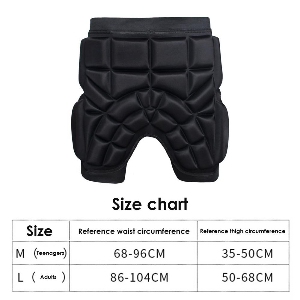 Ski Hüftpolster Shorts Sport Radfahren Hüftschutzpolster Schützende gepolsterte Shorts für Snowboard Skate Sport Gesäßpolster Gesäß Sho