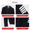 TB BROWIN Korean Style Waffle Knit Sweater - Autumn/Winter Casual Knitwear