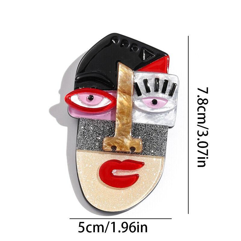 

Женская и мужская абстрактная акриловая брошь Пикассо Modernis, модный рюкзак, булавки для одежды