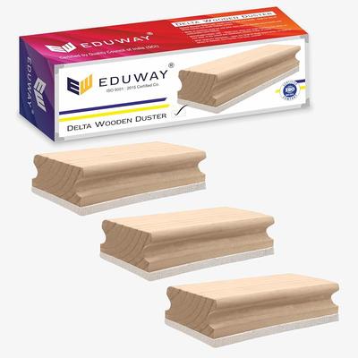 Eduway Premium Delta Wooden White Board/Chalkboard Wooden Duster Eraser | Perfect Clean for Blackboard & Durable | Ideal