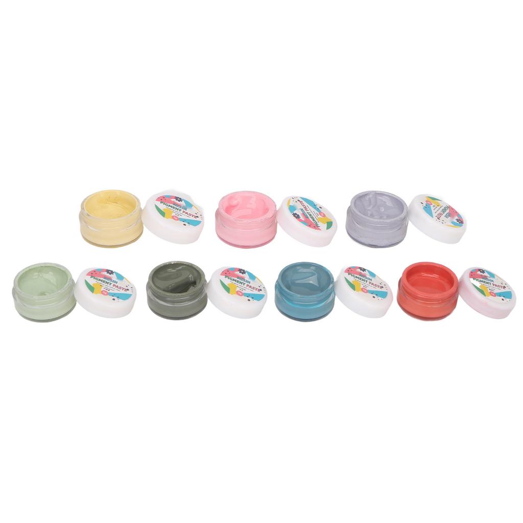 7 Pcs Resin Pigment Paste 7 Colors High Concentration DIY Hand Made Oil Based Color Pigment for