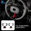 Premium Steering Wheel Decoration Frame For Toyota RAV4 2026-2027 Car Interior Accessories Kit Universal LHD RHD
