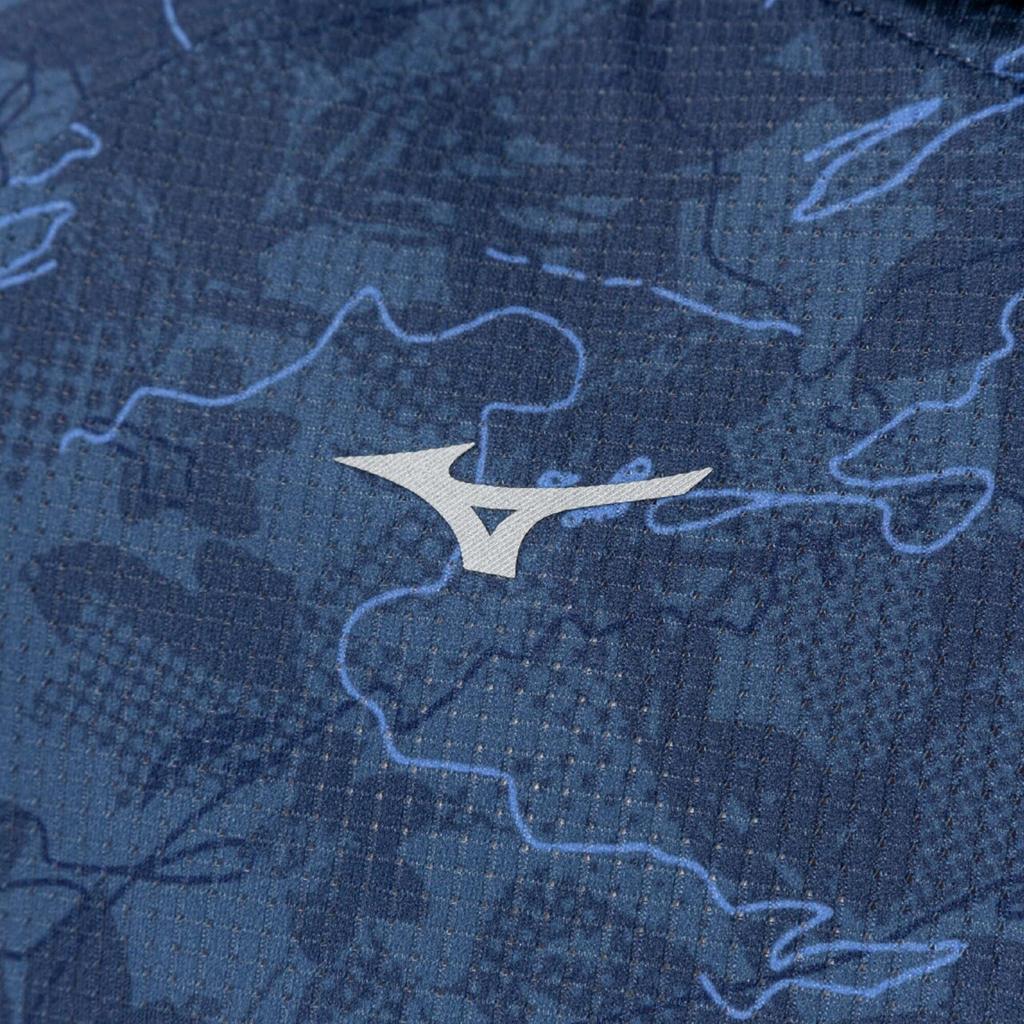 Mizuno Dry Aeroflow Highly Breathable Training Dark 32MCC310 Women's Hoodie, Jersey, Blue,