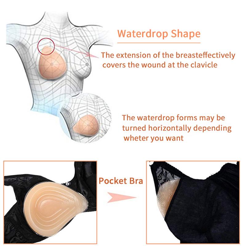 1 Stück Spiralförmige Postoperative Silikon-Prothese Künstliche Konkave Brustvergrößerungspads Prothese für Mastektomie