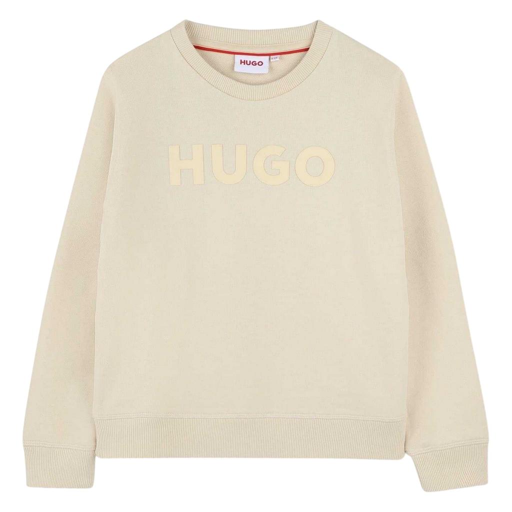 Hugo Childrens/Kids Logo Printed Ribbed Sweatshirt