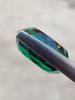 7.60 Carat Emerald Shade Round Cheeker Cut Glass Stone, Healing Glass Stone, Loose Glass Stone, 13x5 MM Size Round.