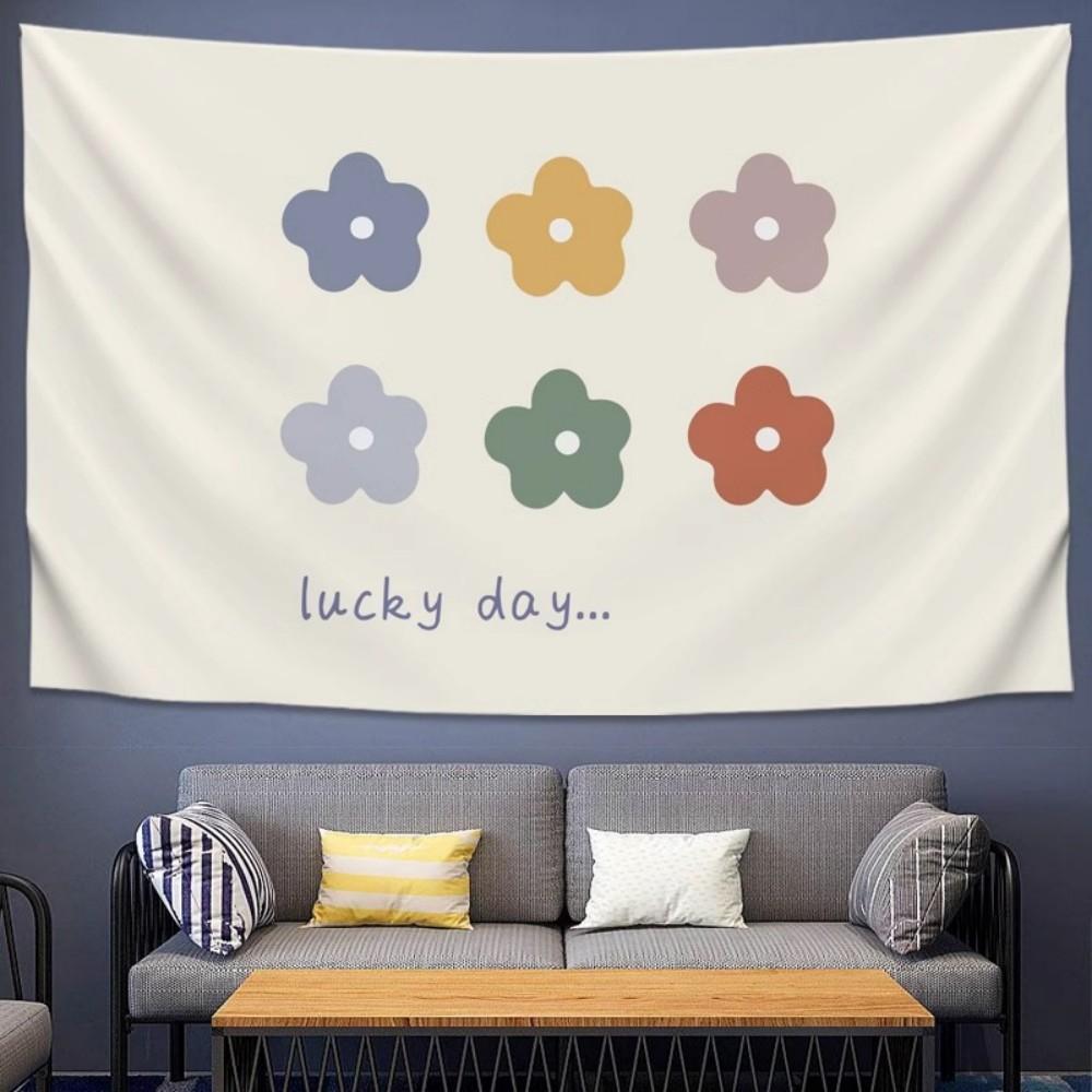 

VIKAMA Ручная роспись Милый стиль маленьких цветов Изголовье кровати Дом под аренду Ремонт Гобелен Декорация для прямой трансляции Ткань для фона 74x94cm(29x37in)