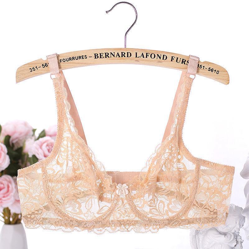 Damen Sexy Vollspitze Ultra-Dünn Bequemes BH-Set