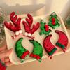 Sequin Children Antler Hair Clip Deer Horn Christmas Hairpin Lovely   Girls