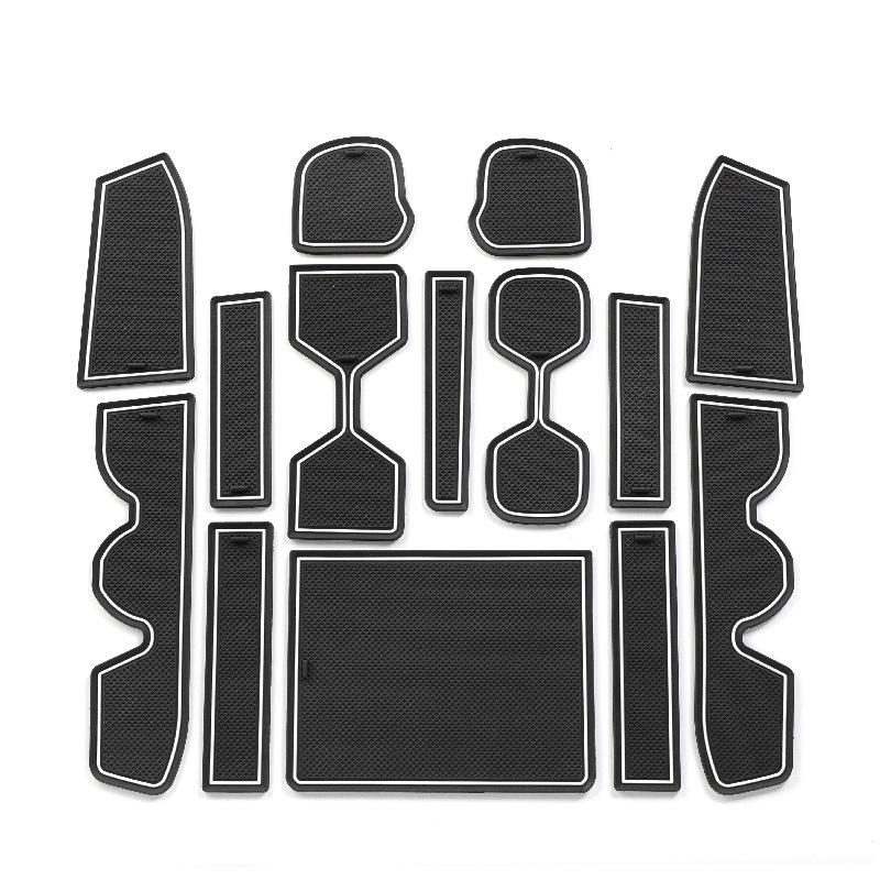 For 2025 Toyota 4Runner Door Channel Mat Central Car Modification Water Cup Holder Dustproof Mat Decorative Storage