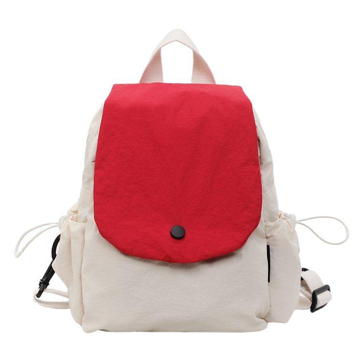 Schoolbag waterproof splicing fashionable 8-inch light luxury fashion backpack travel versatile ins Korean original niche schoolbag