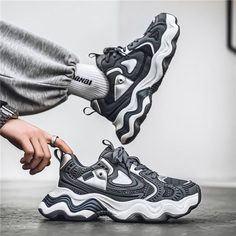 2025 new thick-soled heightening dad shoes men's mesh sports shoes student casual men's shoes GZ1228