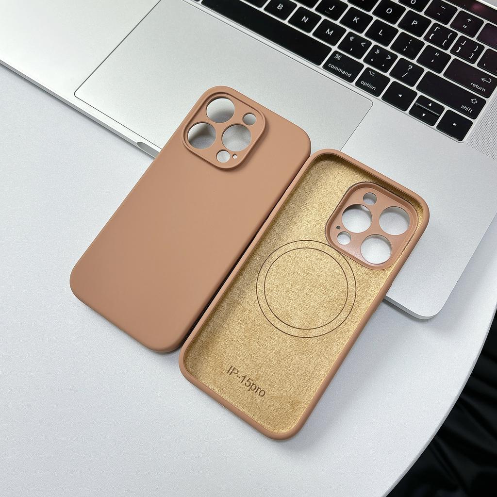 Official Liquid Silicone For  Magnetic Case For For Iphone 16 1 14 13 12 Pro Max Plus Chinese Red Wireless Charge Soft Cover
