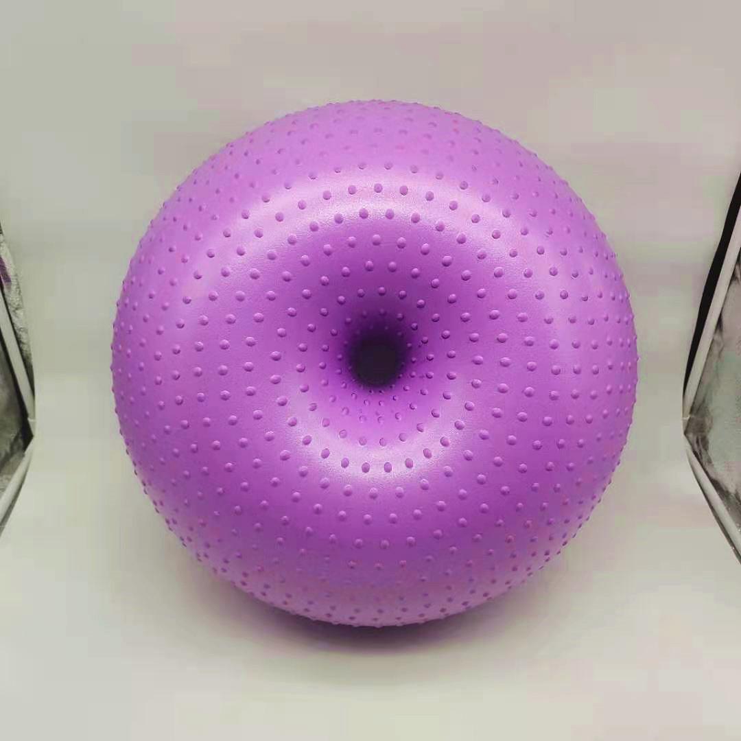 

Новый утолщенный большой мяч-пончик для йоги 55 см для домашнего фитнеса