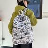 Schoolbag Women's Fun Graffiti Backpack American Lightweight Junior High School Student School Bag Niche Design Versatile Trend Backpack