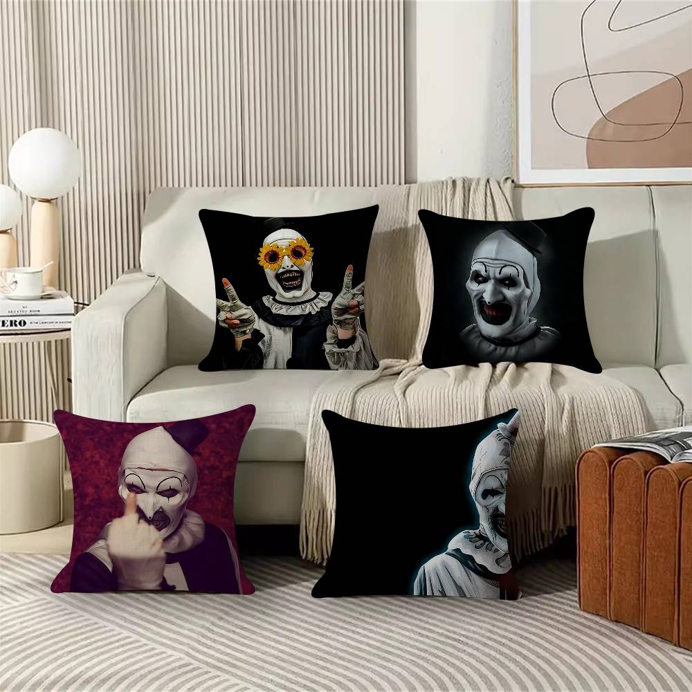 Movie TTerrifier 2 3 HHorror Clown Personalized Pillow Cover Kids Bedroom Wild Party Decor Pillowcase Kid Birthday Shower Gift