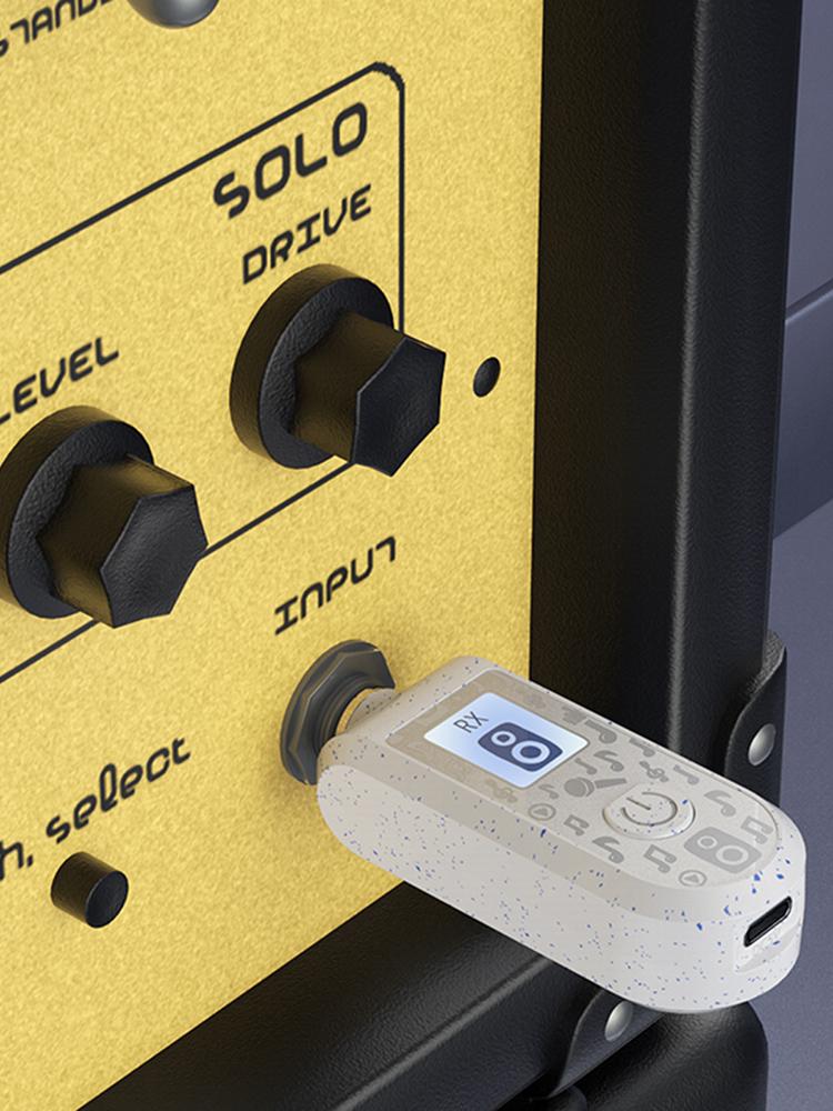 2.4G Wireless Guitar Transmitter Receiver with Precise Sound Rechargeable Digital Guitar System for Electric Guitar & Bass