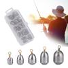 Fishing Weights Sinkers Assortment Metal Casting Sinkers Weights with Rings Water Drop Sinkers Weight Easy to Use