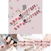 Butterfly Bow Nail Sticker Wearable Nail Blush Fake Nail Finished Nail Sticker A21 Gel Jelly Double-sided Style