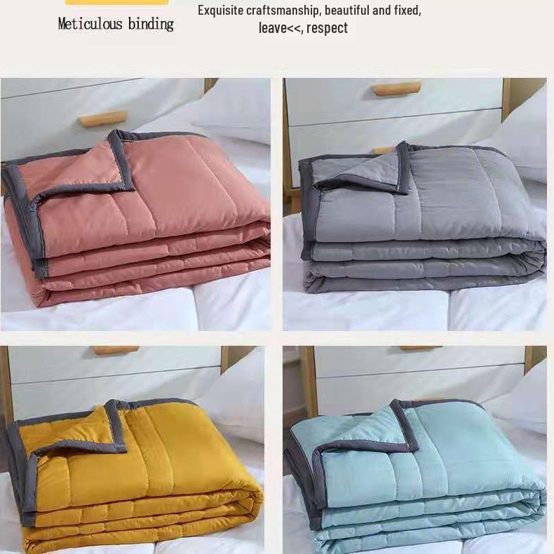 Washed Cotton Summer Quilt: Lightweight Air Conditioning Blanket for Spring, Autumn, and Summer - Single, Double, or Children's Size