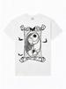 New Nightmare Before Christmas Jack and Sally Split Screen Portrait Print Womens Short Sleeve Loose Casual TShirt
