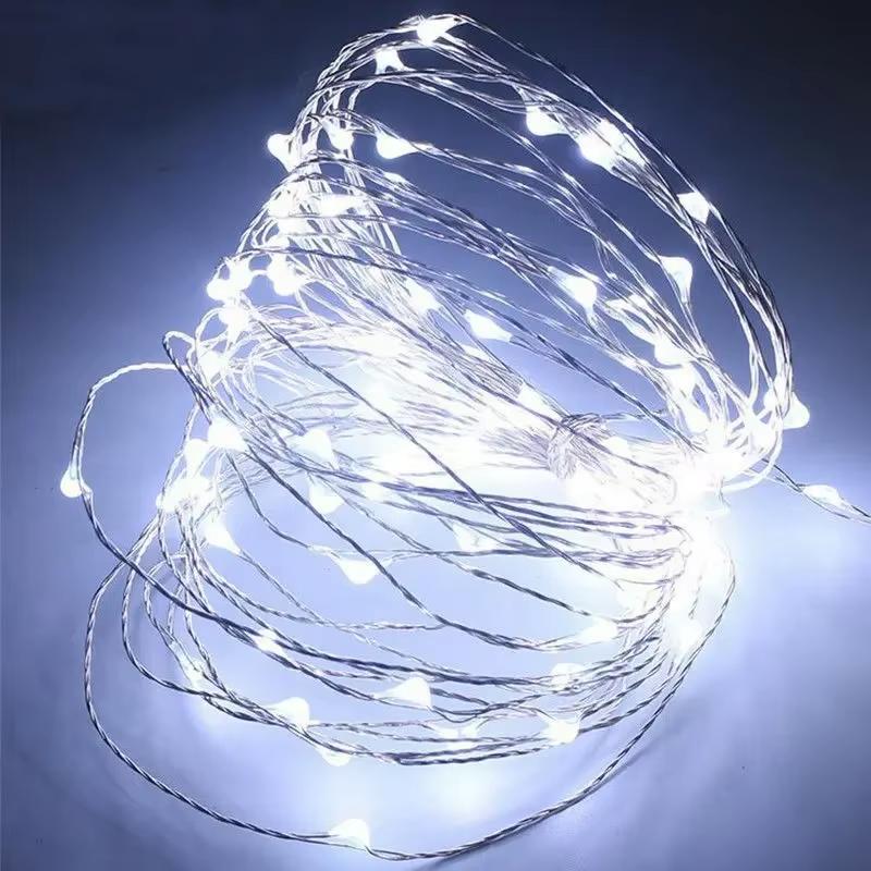 2M 5M 10M Battery Box LED Fairy String Lights Flexible Copper Wire for Christmas Wedding Anniversary Decor