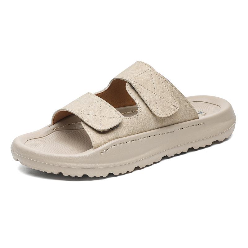 

Простые и удобные однотонные классные тапочки для дома и спальни, создающие ощущение неловкости, креативные двойные тапочки с мягкой подошвой 371216-J 38 белый