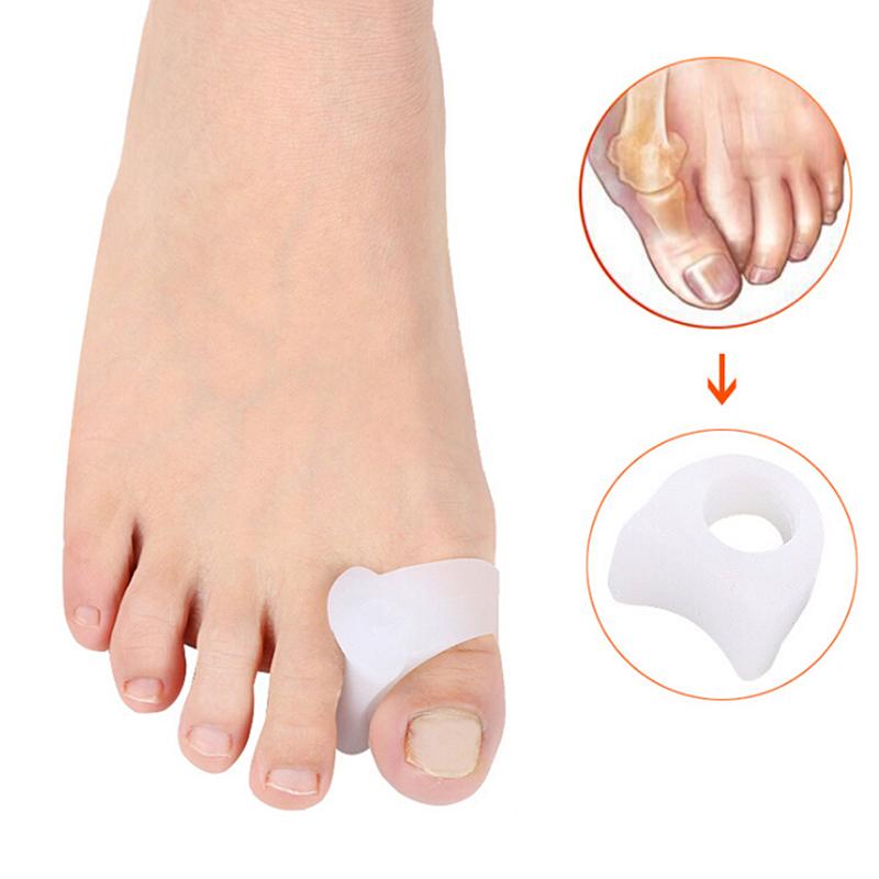 2Pcs Gel Toe Separator Straightener Bunion Spacer Corrector Hallux Valgus Relief
