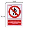 WOLFPACK PROFESSIONAL LINE - No Trespassing Sign Company 30x21 Cm.