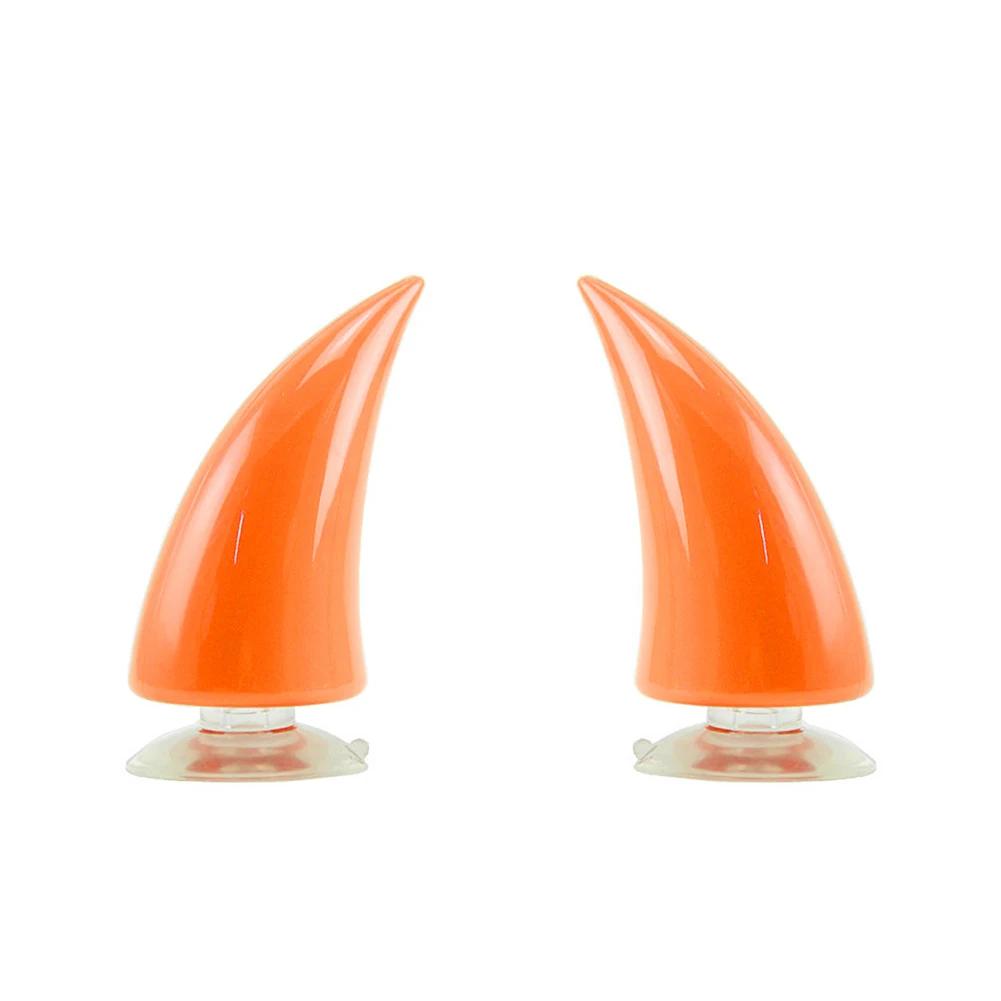 Devil Horn Helmet Horns Decorative Horn Anti-scratch DIY Mortorcycle Rubber Helmet Devil Horn with Suction Cup Tape Helmet Decor
