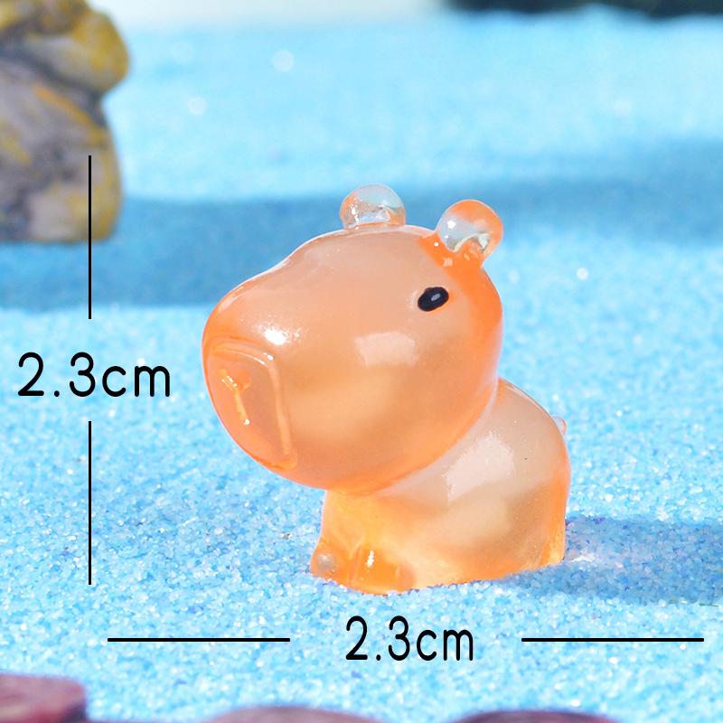 

Милые и Уродливые Капибары Ручной Работы Декоративные Изделия Смола Ремесла Мини-Фигурки оранжевый