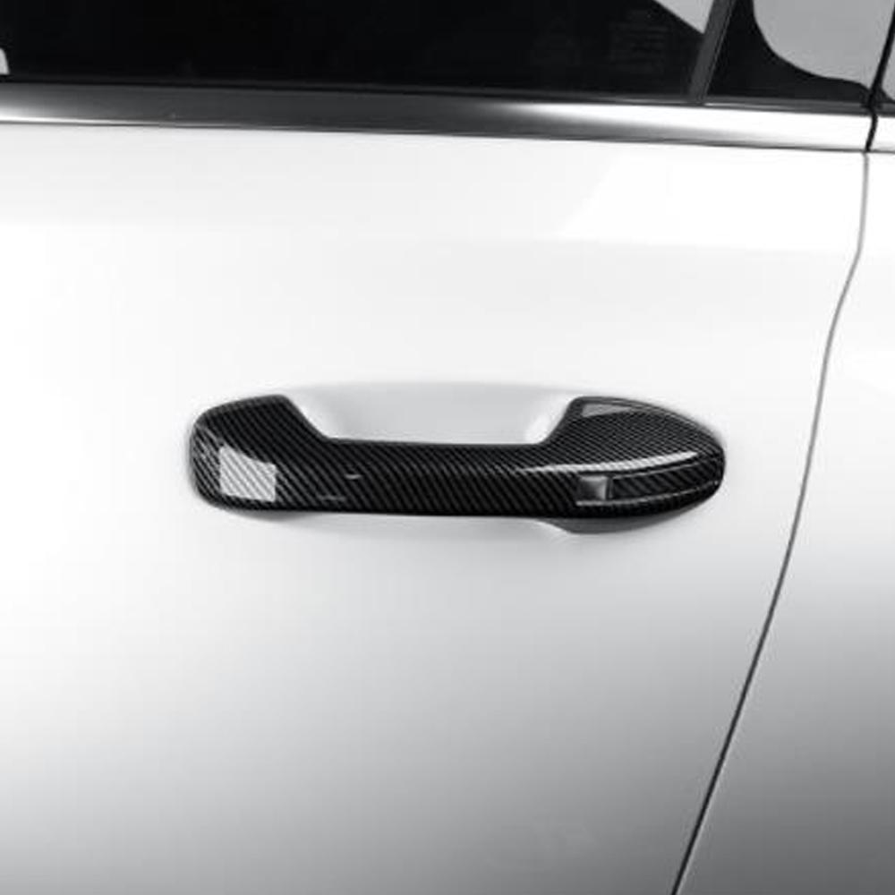 4PCS Carbon Fiber Car Door Handle Cover For Hyundai Palisade 2022 Car Handle Cover Left Hand