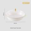 New Transparent Buffet Food Tray Large Capacity with Lid Fruit Plate Drop-proof Plastic Storage Box Desktop Storage
